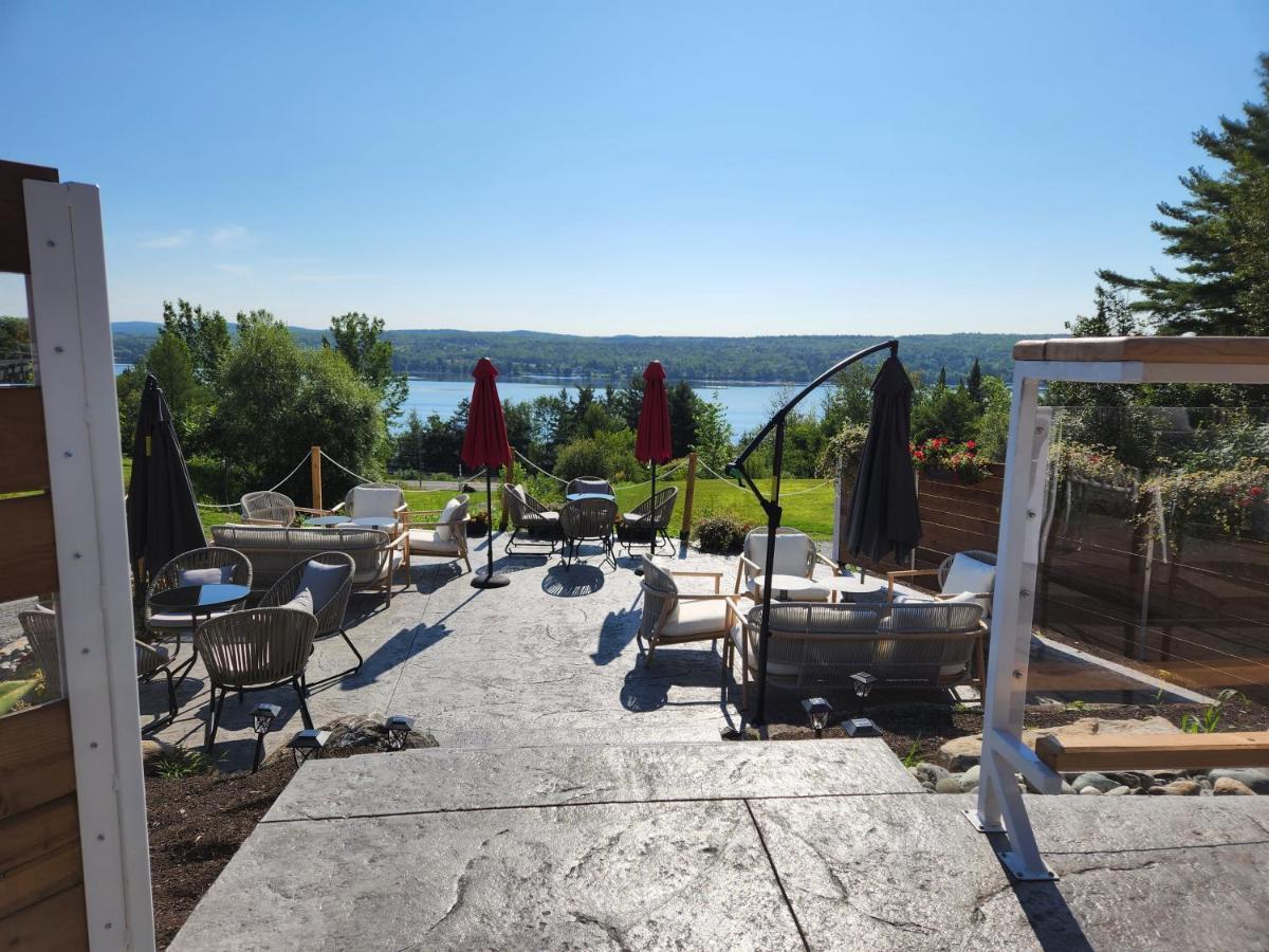 Au Sommet Du Lac Magog Exterior foto